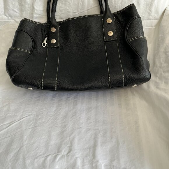 Michael Kors Black Pebble Leather Large Satchel - Picture 5 of 9
